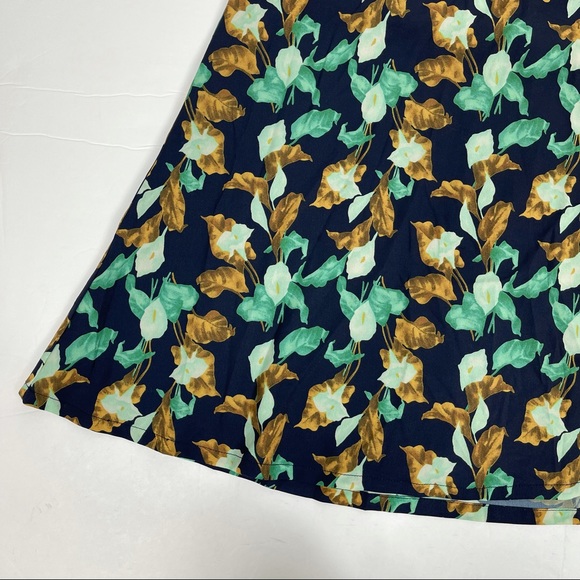 Lulus JOA‎ Shaded Garden Navy Blue Floral Swing Dress S - Picture 7 of 10